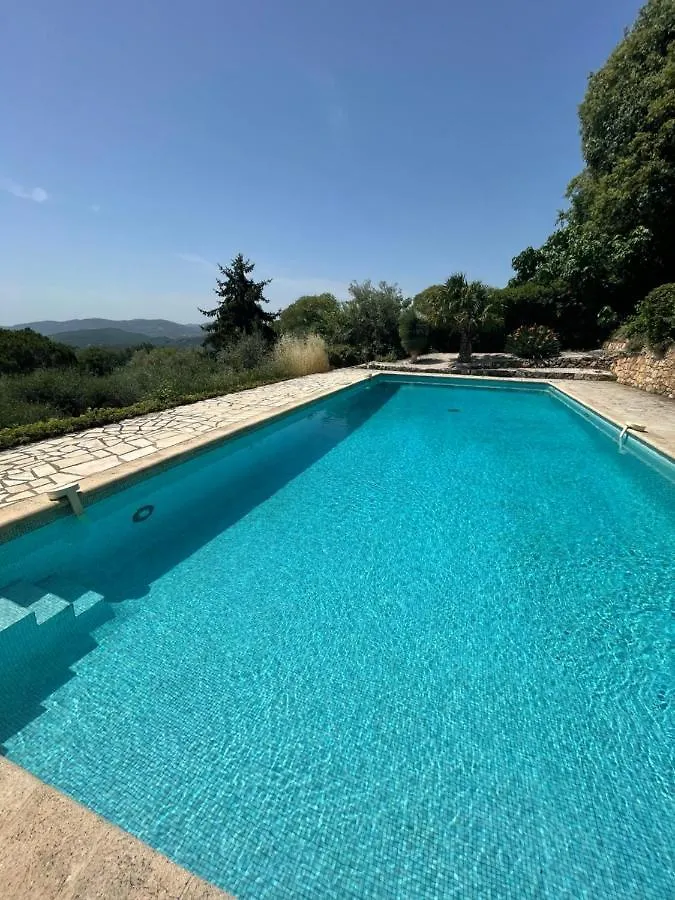 Villa Atypique - Vue Mer Et Piscine Chauffee Grasse