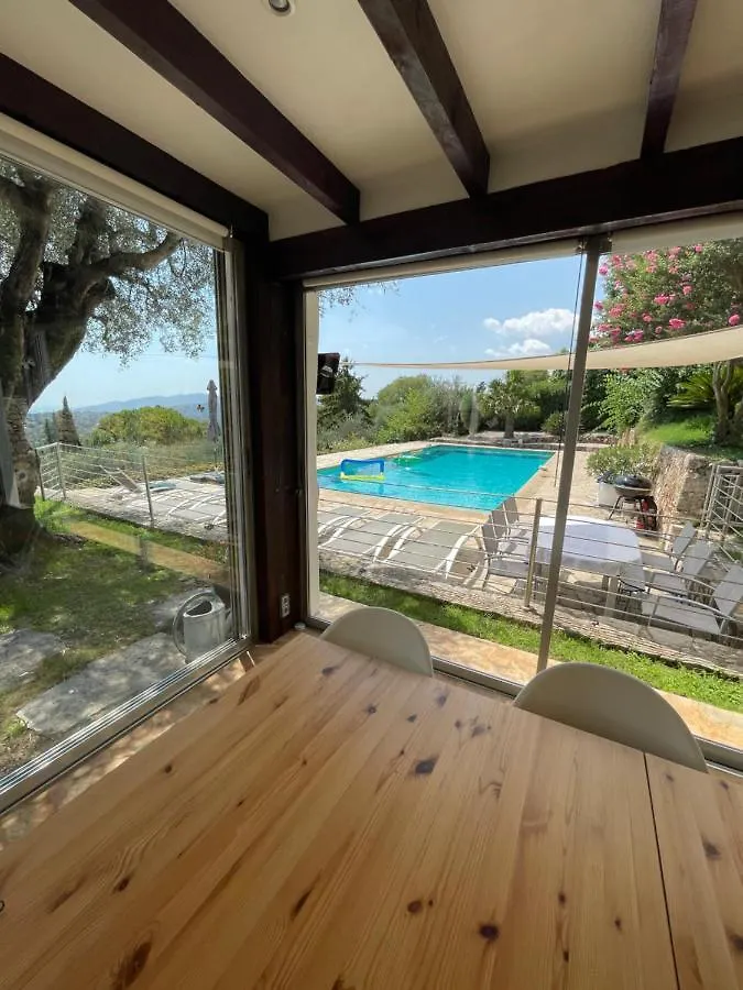 Villa Atypique - Vue Mer Et Piscine Chauffee Γκρας Γαλλία