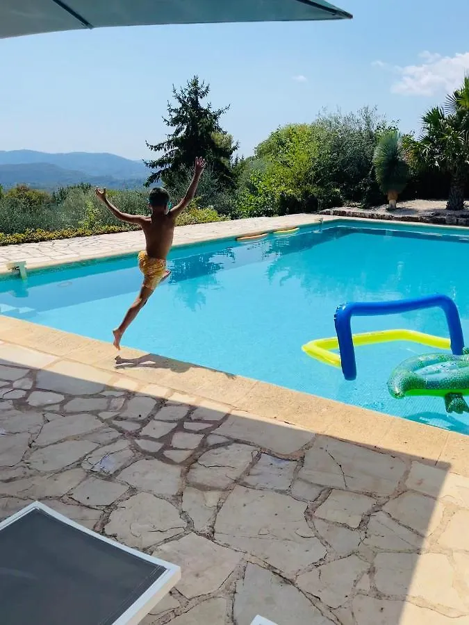 Villa Atypique - Vue Mer Et Piscine Chauffee Γκρας